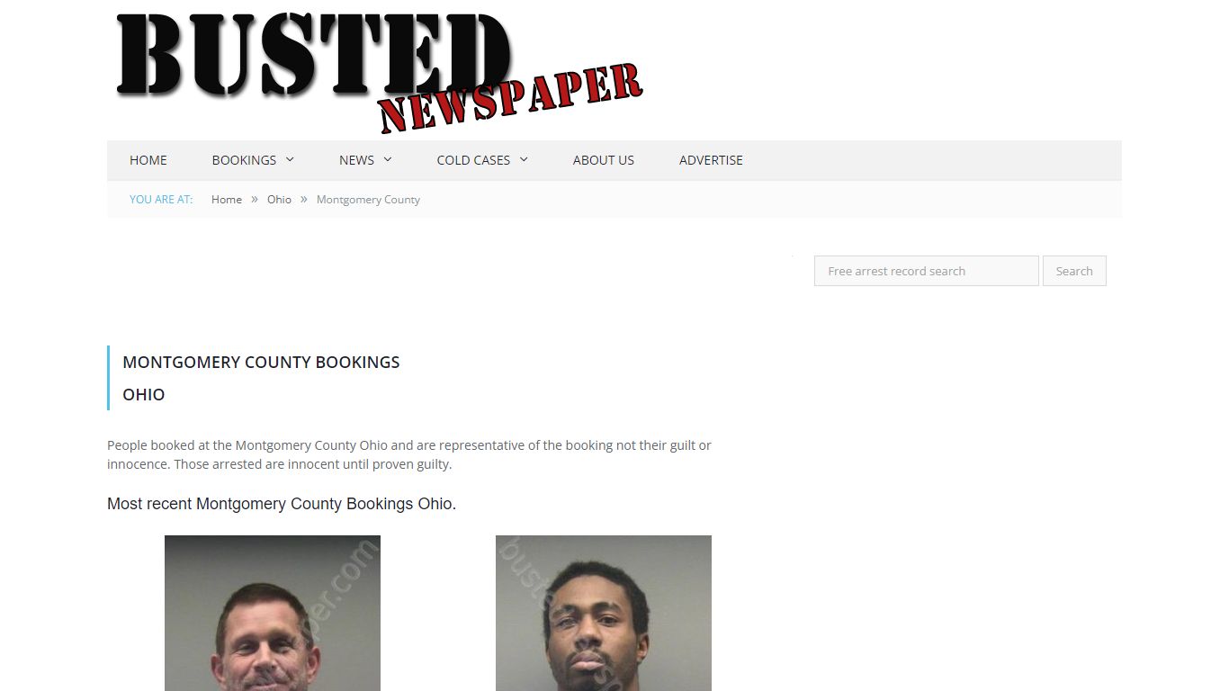 Montgomery County, OH Mugshots - BUSTEDNEWSPAPER.COM